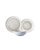Juego de vajilla Iris de gres reactivo azul/gris, 18 piezas
