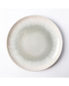 Juego de vajilla Iris de gres reactivo azul/gris, 18 piezas