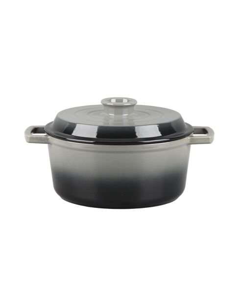 Cocotte en fonte ronde MasseIron Ardoise grise/noire