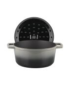 Cocotte en fonte ronde MasseIron Ardoise grise/noire