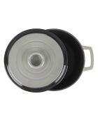 Cocotte en fonte ronde MasseIron Ardoise grise/noire