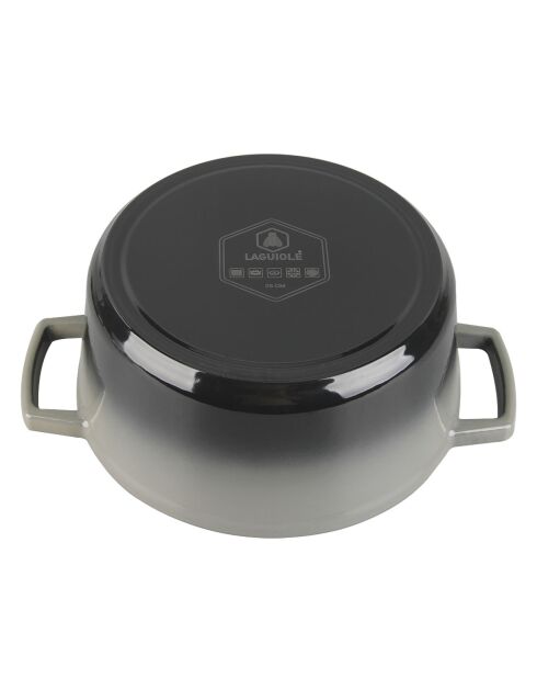 Cocotte en fonte ronde MasseIron Ardoise grise/noire