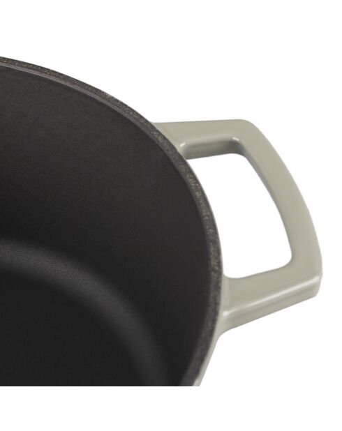 Cocotte en fonte ronde MasseIron Ardoise grise/noire