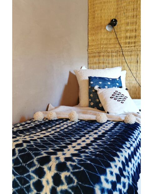 Tela bogolan en color índigo. Mali. 160x115 cm