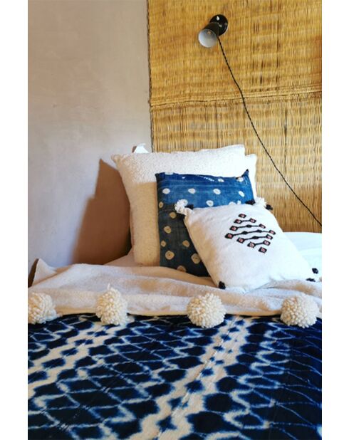 Tela bogolan en color índigo. Mali. 160x115 cm