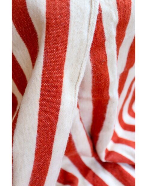 Tela escocesa bereber a rayas rojas-250x150cm