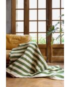 Plaid berbero con strisce cachi-300x200 cm