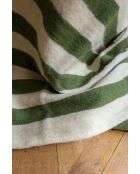 Plaid berbero con strisce cachi-300x200 cm