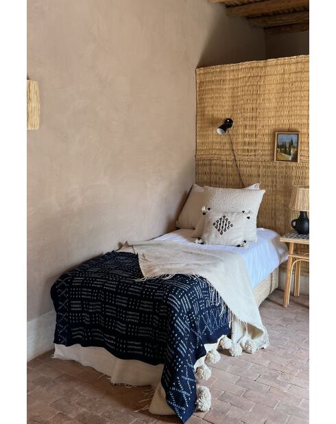 Tela bogolan en color índigo. Mali. 150x100 cm