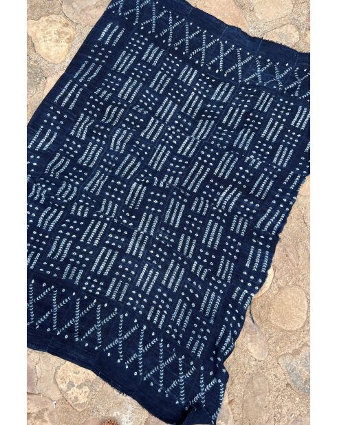 Tela bogolan en color índigo. Mali. 150x100 cm