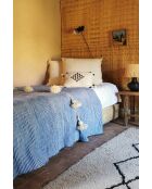 Nappa scozzese berbera a righe blu-250x150cm