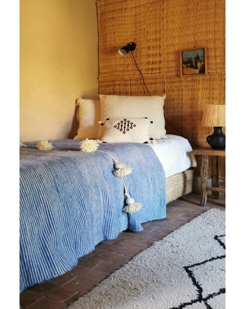 Nappa scozzese berbera a righe blu-250x150cm