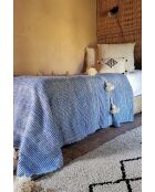 Nappa scozzese berbera a righe blu-250x150cm