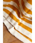 Plaid berbero con strisce senape - 300x200 cm