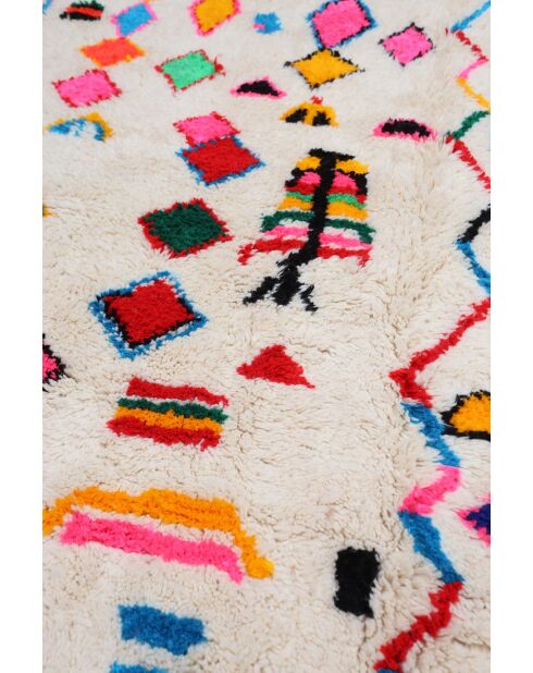 Bunter Berberteppich, 262 x 151 cm