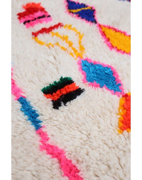 Bunter Berberteppich, 262 x 151 cm