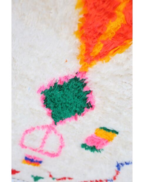 Bunter Berberteppich, 305 x 300 cm