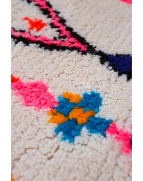 Bunter runder Berberteppich — 100 cm