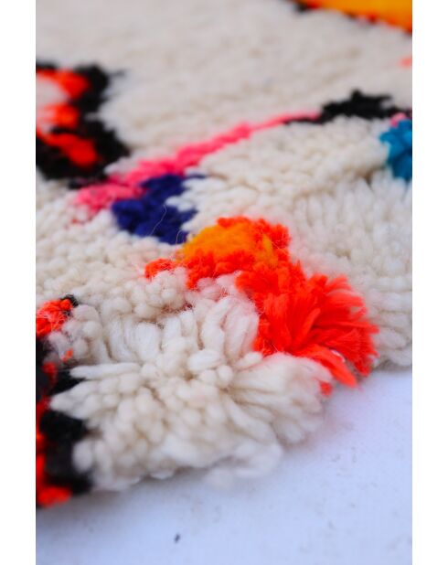 Bunter runder Berberteppich — 100 cm