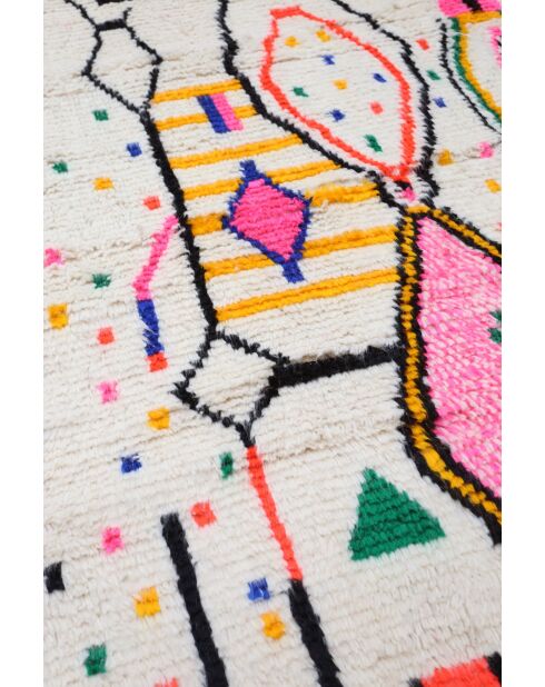 Bunter Berberteppich, 260 x 156 cm