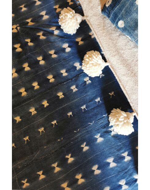 Tela bogolan en color índigo. Mali. 150x100 cm