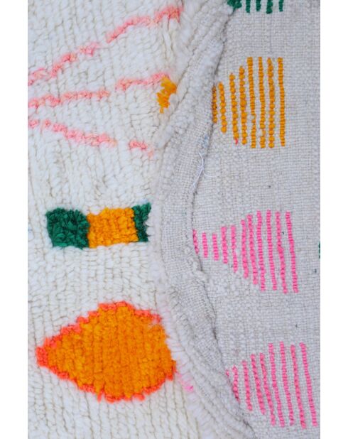 Bunter runder Berberteppich — 110 cm