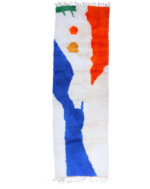 Tappeto da corridoio berbero colorato - 223x84cm