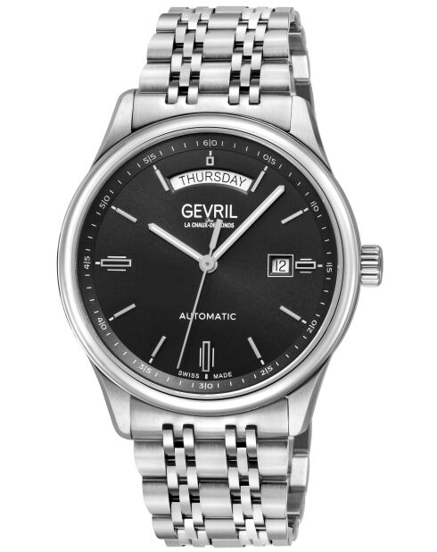 Excelsior automatisch zilverstalen horloge voor heren