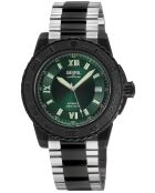 Seacloud Automatikuhr für Herren, silber/schwarz, aus Stahl