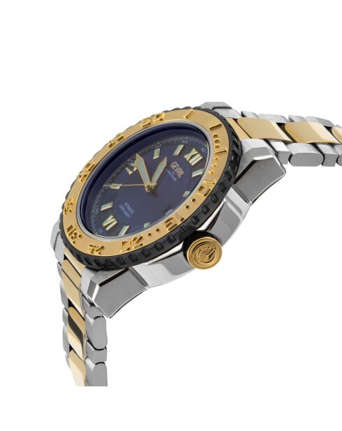 Seacloud automatisch zilver/goud stalen horloge voor heren