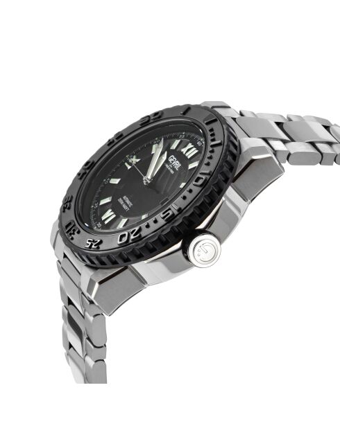 Orologio automatico da uomo Seacloud in acciaio argentato