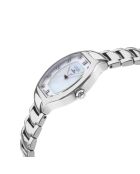 Montre Femme quartz Lugano en acier & diamant argentée