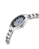 Lugano-Quarzuhr für Damen aus Stahl und silbernem Diamant