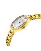 Montre Femme quartz Lugano en acier & diamant dorée