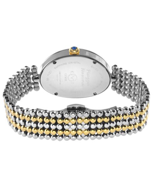 Montre quartz Femme Piazza Navona en Acier & diamants bicolore