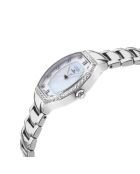 Lugano-Quarzuhr für Damen aus Stahl und silbernem Diamant