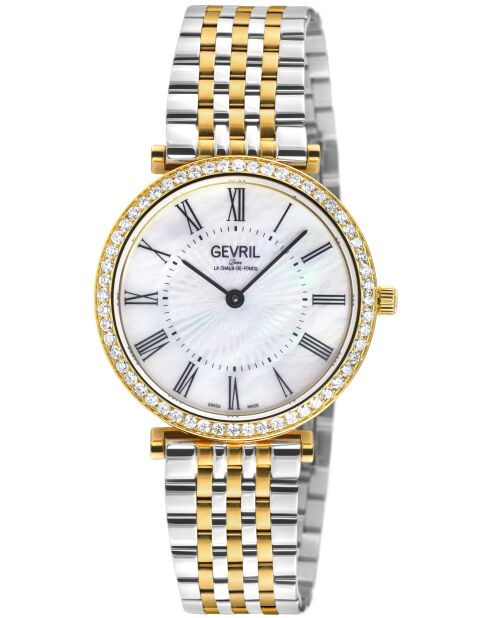 Montre Femme en acier & diamant bicolore