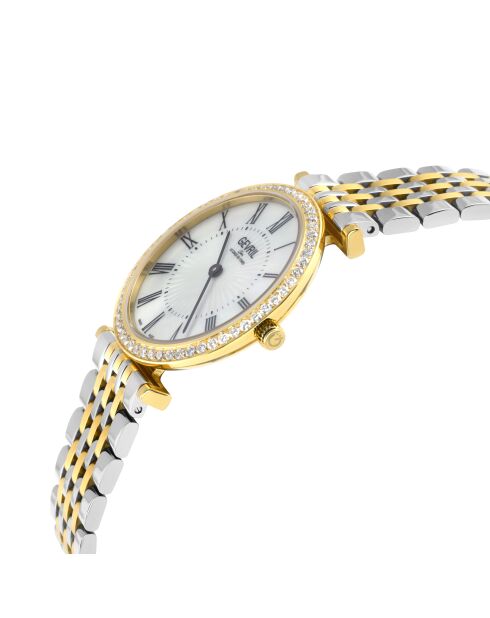 Montre Femme en acier & diamant bicolore