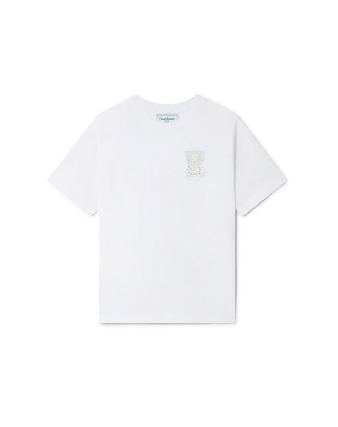 T-Shirt Tennis Pastel Blanc