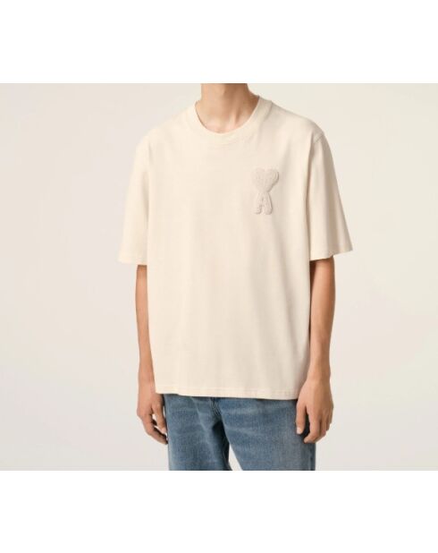 T-Shirt Patch Ami De Coeur Beige