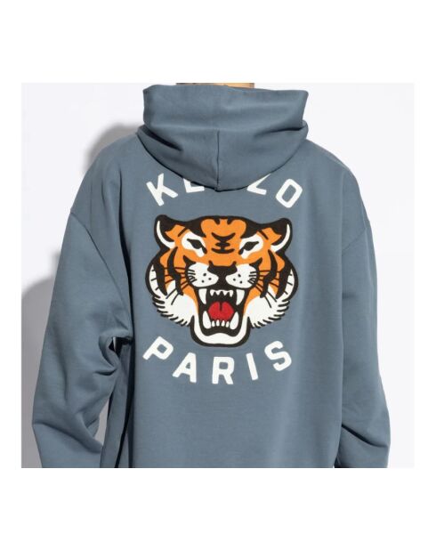 Le Hoodie Lucky Tiger Bleu