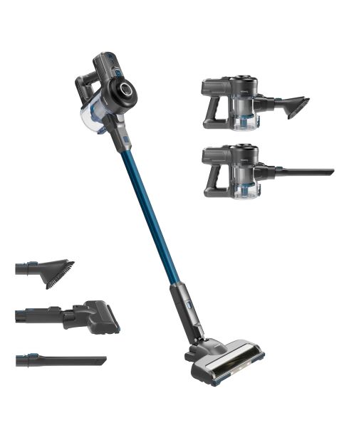 PowerClean 2-in-1 draadloze steelstofzuiger blauw