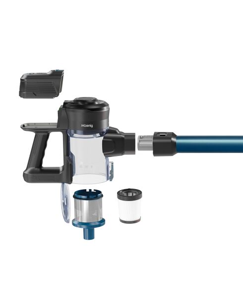 PowerClean 2-in-1 draadloze steelstofzuiger blauw