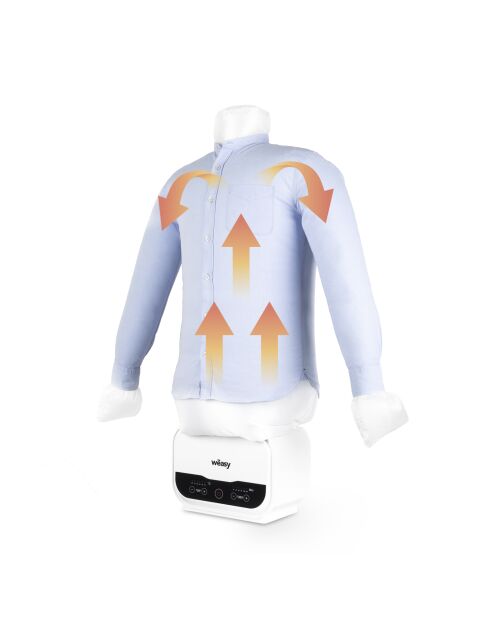 Maniquí de planchado Magic Pressing y funda blanca para pantalones