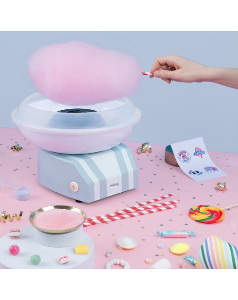 Machine à barbe à papa bleu et blanc