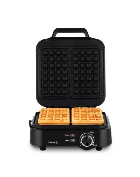 Gaufrier compact noir