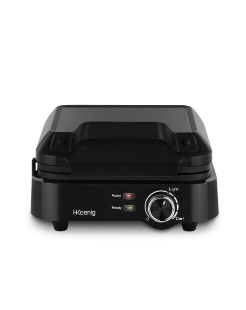 Gaufrier compact noir