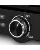 Gaufrier compact noir