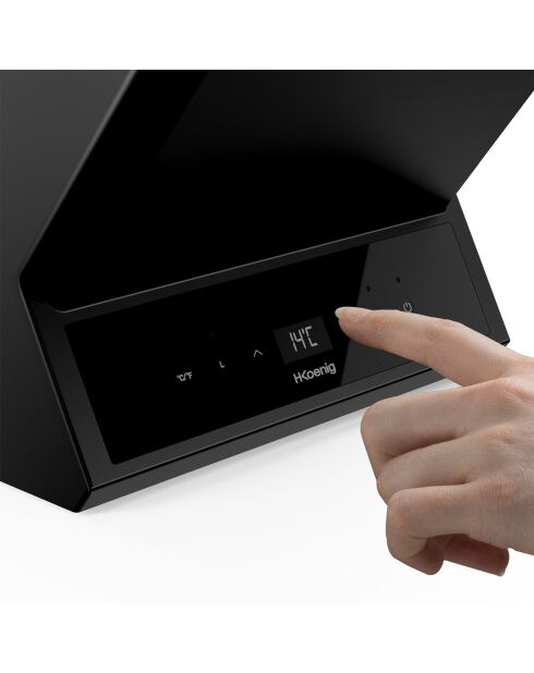 Lvx28 Schwarzer Weinkühler für 2 Flaschen