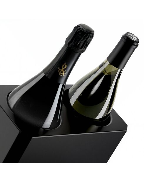 Lvx28 Schwarzer Weinkühler für 2 Flaschen